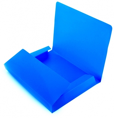 Mapa plastic Office box, A4, prindere cu elastic, diverse culori